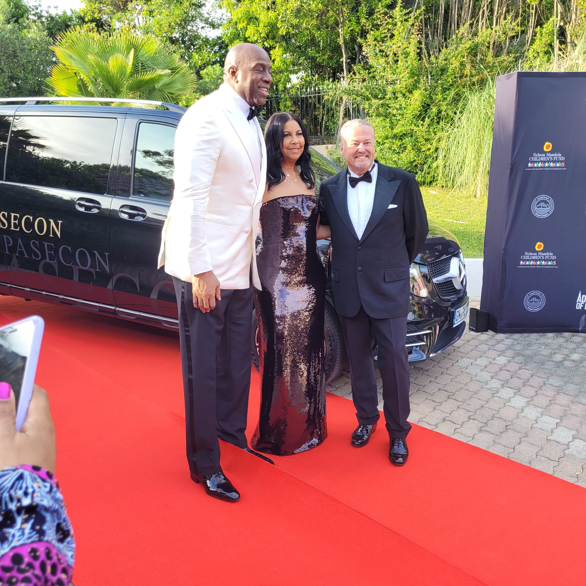 Magic Johnson at Cannes gala arrival